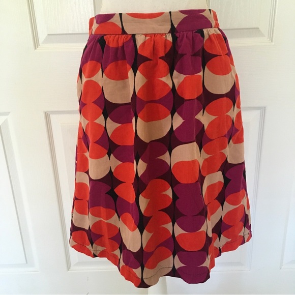 Boden Dresses & Skirts - Boden corduroy geometric print skirt Sz 6